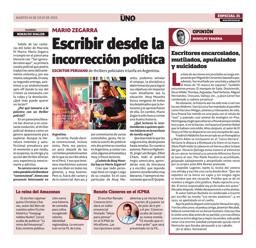Diario Uno, Lima — 18 de julio de 2023, pág. 20