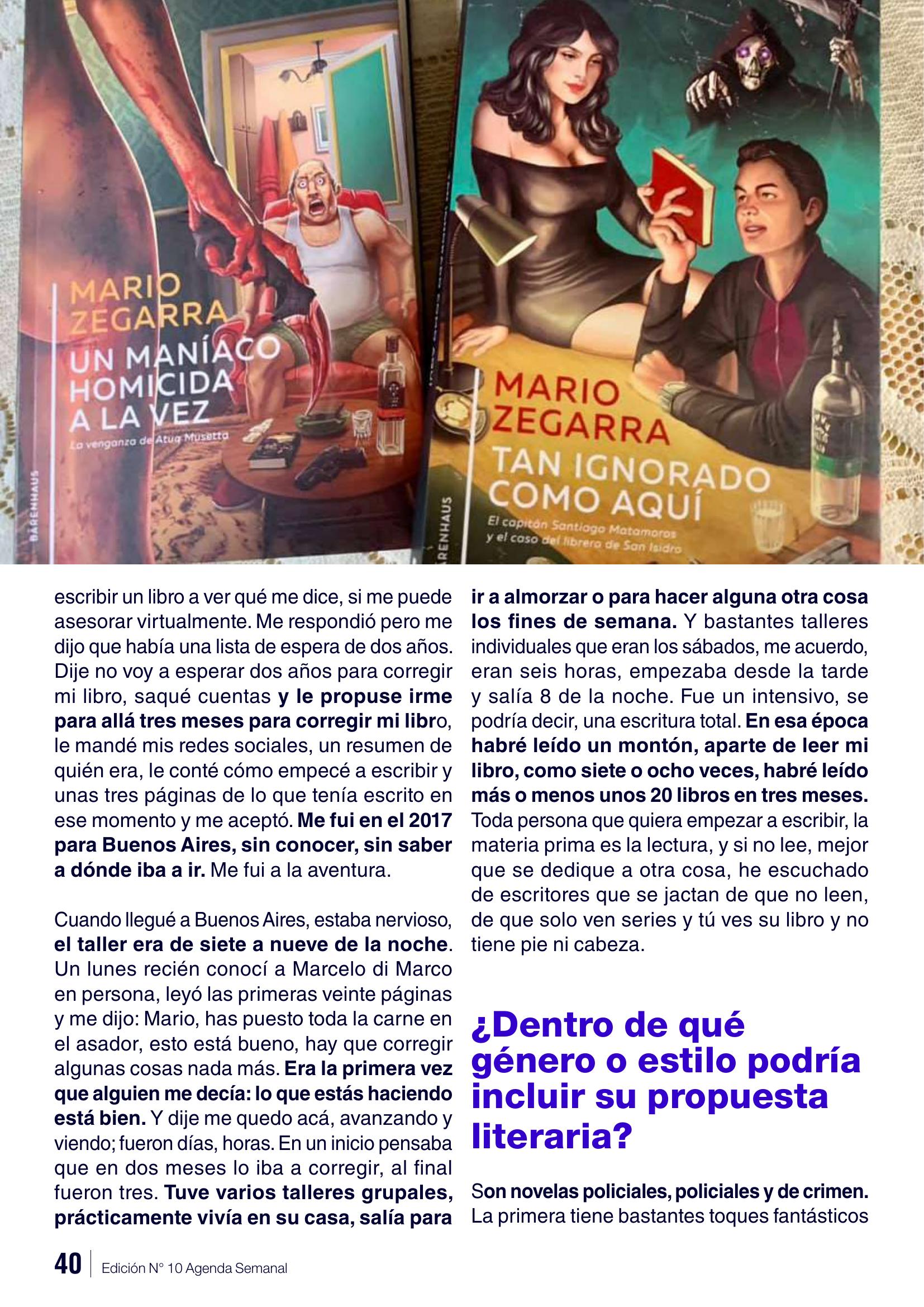 Entrada Libre, 10ma edicion, pagina 5